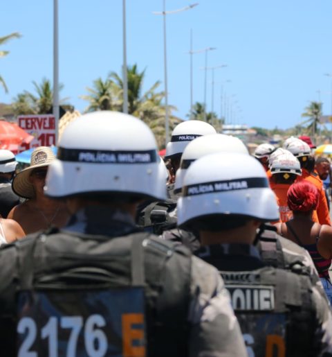 Polícia militar em festa