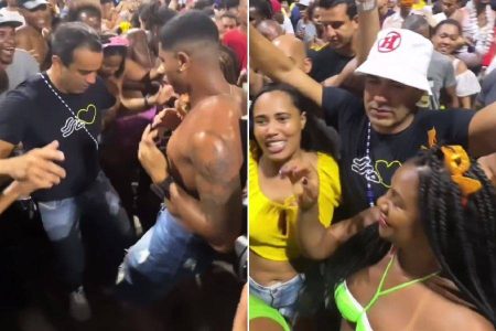 No meio do povo, Bruno Reis cai na folia durante ‘Melhor Segunda-feira do Mundo’