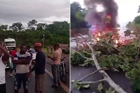 Grupo bloqueia entrada do Porto de Aratu em protesto por falta de água