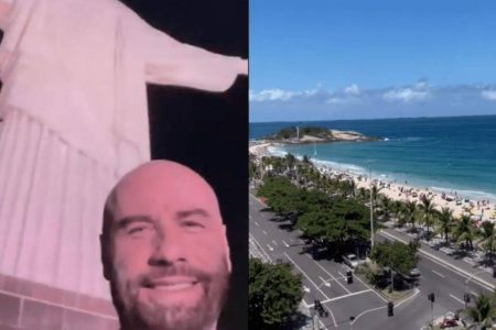 John Travolta comemora aniversário no Brasil e compartilha vídeos da viagem
