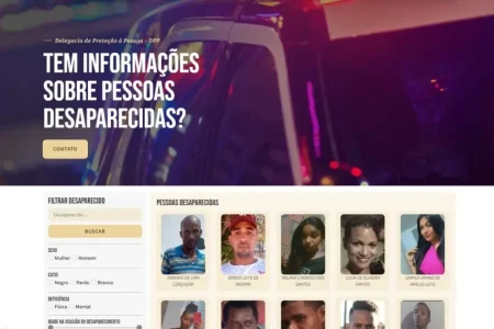 Polícia cria ferramenta para auxiliar na busca de pessoas desaparecidas