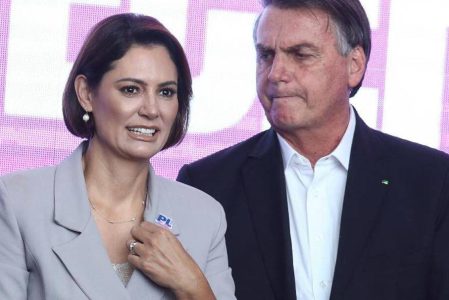 Jair Bolsonaro e Michelle Bolsonaro