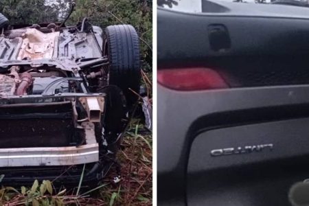 Jovem fica gravemente ferido após capotamento na BA-142