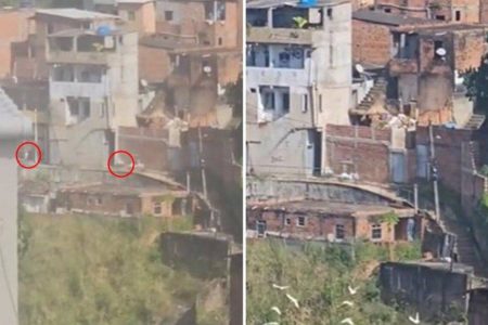 Vídeo: Confronto entre facções assusta moradores da Federação e Vasco da Gama; viatura da Semob foi atingida