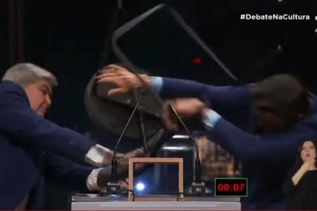 Datena agride Marçal durante debate ao vivo