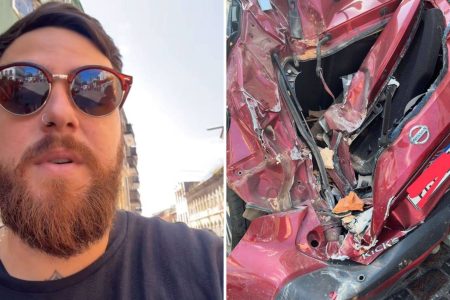 Pietro Gavazza relata momento em que seu carro foi destruído por desabamento no Pelourinho