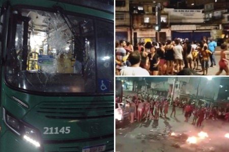 Protesto causa vandalismo e bloqueio com fogo na Av. San Martin após suposta morte de inocente