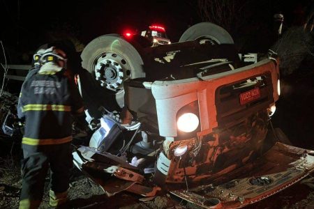 Motorista morre em acidente na BA-160, próximo a Paratinga