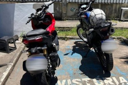 Motocicletas clonadas são apreendidas pela PM em Castelo Branco