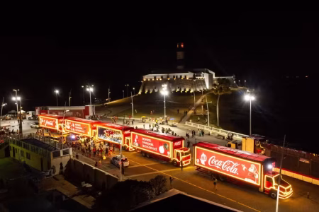 Caravana de Natal Coca-Cola chega à Bahia com apresentações em nove cidades