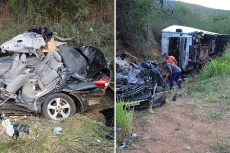 Batida na BR-330 termina com duas mortes e feridos entre Jequié e Maracás