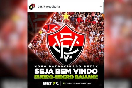 Vitória anuncia Bet7k como nova patrocinadora máster