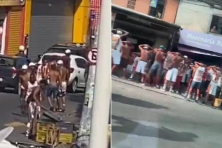 Integrantes de torcida organizada do Vitória são presos após confusão em São Caetano