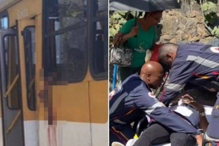 Mulher perde o braço ao tirar selfie em ônibus na avenida San Martin, em Salvador