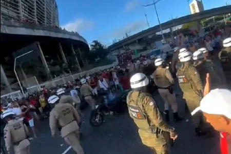 Polícia Militar pronuncia sobre denúncias de agressão contra torcida organizada do Vitória na Fonte Nova