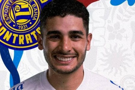 Bahia anuncia a contratação de Michel Araújo, meio-campista uruguaio