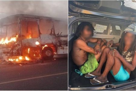 Suspeitos de incendiar ônibus em Sussuarana são presos