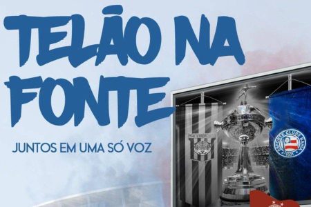 Torcida do Bahia lança campanha para telão na Arena Fonte Nova