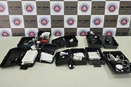 Polícia Militar apreende câmeras clandestinas utilizadas por criminosos em Salvador