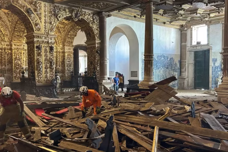 Arquidiocese de Salvador manifesta solidariedade após desabamento na Igreja de São Francisco de Assis
