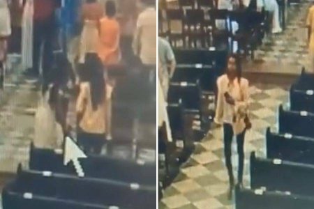 Mulheres são flagradas furtando bolsas durante missa em Salvador
