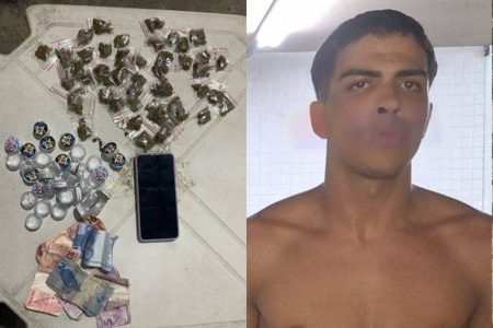 Líder do tráfico no IAPI é preso com drogas em Santa Mônica