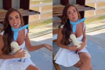 Nicole Bahls homenageia Lore Improta e Patrícia Poeta ao nomear suas galinhas