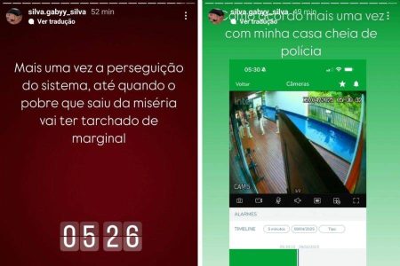 “Até quando o pobre vai ser tachado de marginal?”: esposa de Nanan publica stories enquanto casal é presa pela Polícia