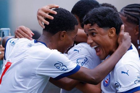 Bahia arranca empate por 4 a 4 contra o São Paulo no jogo de ida da Copa do Brasil sub-17