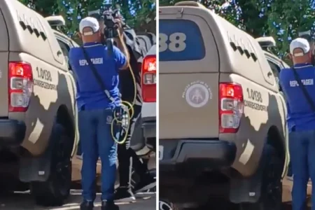 Cinegrafista da TVE é agredido por policial durante operação em Salvador