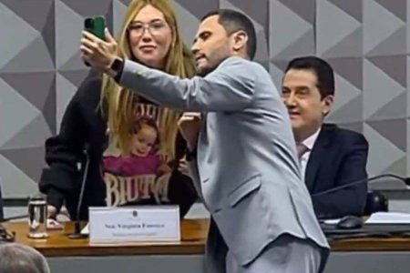 Senador “tieta” Virgínia durante depoimento em CPI Senador “tieta” Virgínia durante depoimento em CPI