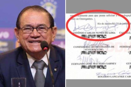 Perícia aponta falsificação em assinatura de vice da CBF em ofício