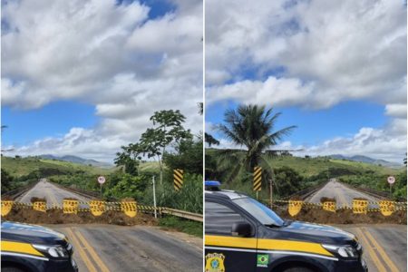 Interdição total de ponte na BR-101 altera tráfego em Itapebi; PRF orienta rotas alternativas Interdição total de ponte na BR-101 altera tráfego em Itapebi; PRF orienta rotas alternativas