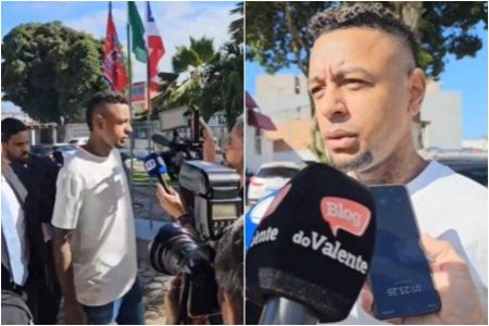 Iuri Sheik chega a júri popular sob gritos de “assassino” quase seis anos após homicídio em festa junina