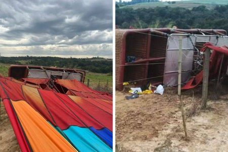 Balão cai em São Paulo e deixa uma pessoa morta