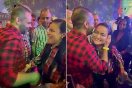 Lauro de Freitas: Débora e Rosalvo confraternizam em festa de Teobaldo