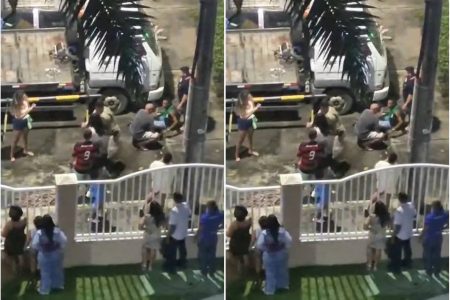 Confusão em condomínio termina com dois homens detidos e confronto entre PMs e moradores