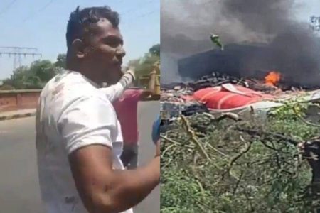 Homem relata ter escapado com vida de queda de avião na Índia: “Levantei e saí andando”