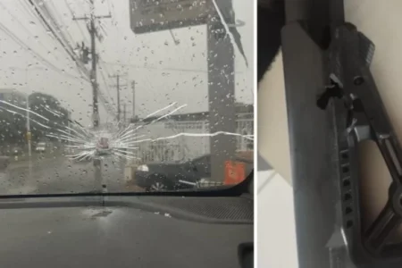 Viatura da PM é alvo de tiros de fuzil no bairro de Barro Duro, em Salvador