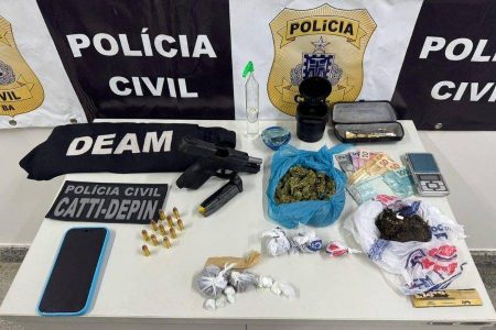 Homem é preso com armas e drogas após ameaçar ex-companheira em Feira de Santana