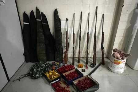 Homem é preso em flagrante por caça ilegal e porte de armas em São Desidério