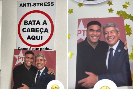 Vereador do MBL faz aniversário e ganha ‘foto com Jerônimo’ como presente