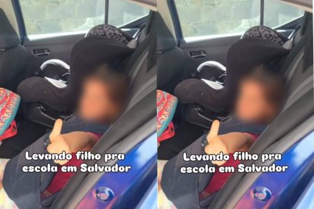 Pai ironiza ida de filha à escola em meio à insegurança em Salvador Pai ironiza ida de filha à escola em meio à insegurança em Salvador