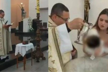 Família acusa padre de intolerância religiosa por se recusar a falar nome de criança no batismo