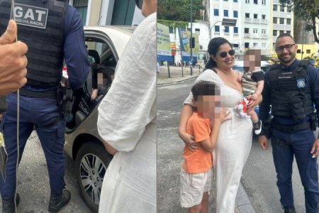 Guarda Municipal resgata bebê de 10 meses preso dentro de carro no Comércio