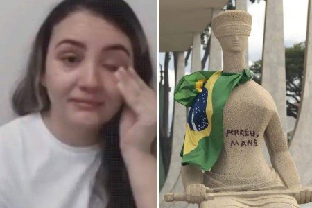 STF mantém condenação da mulher que pichou estátua no 8/1