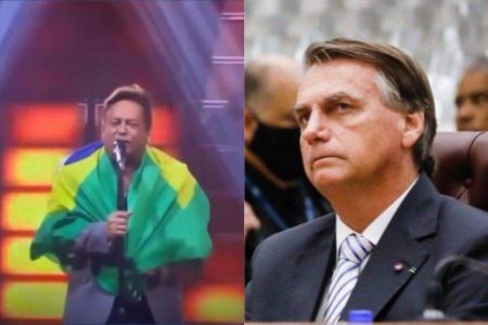 “É 22 na cabeça”: cantor Leonardo declara apoio a Bolsonaro durante show