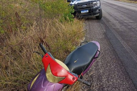 Motocicleta furtada após acidente em Castro Alves é recuperada em Santa Terezinha