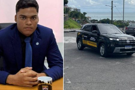 Vereador Sandro Filho transforma carro oficial da Câmara em ‘viatura de fiscalização’ Vereador Sandro Filho transforma carro oficial da Câmara em ‘viatura de fiscalização’