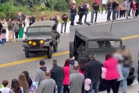 Jipe desgovernado atropela grupo durante desfile cívico de 7 de Setembro em Brusque